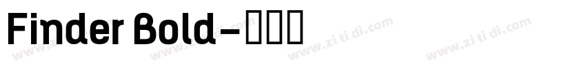 Finder Bold字体转换